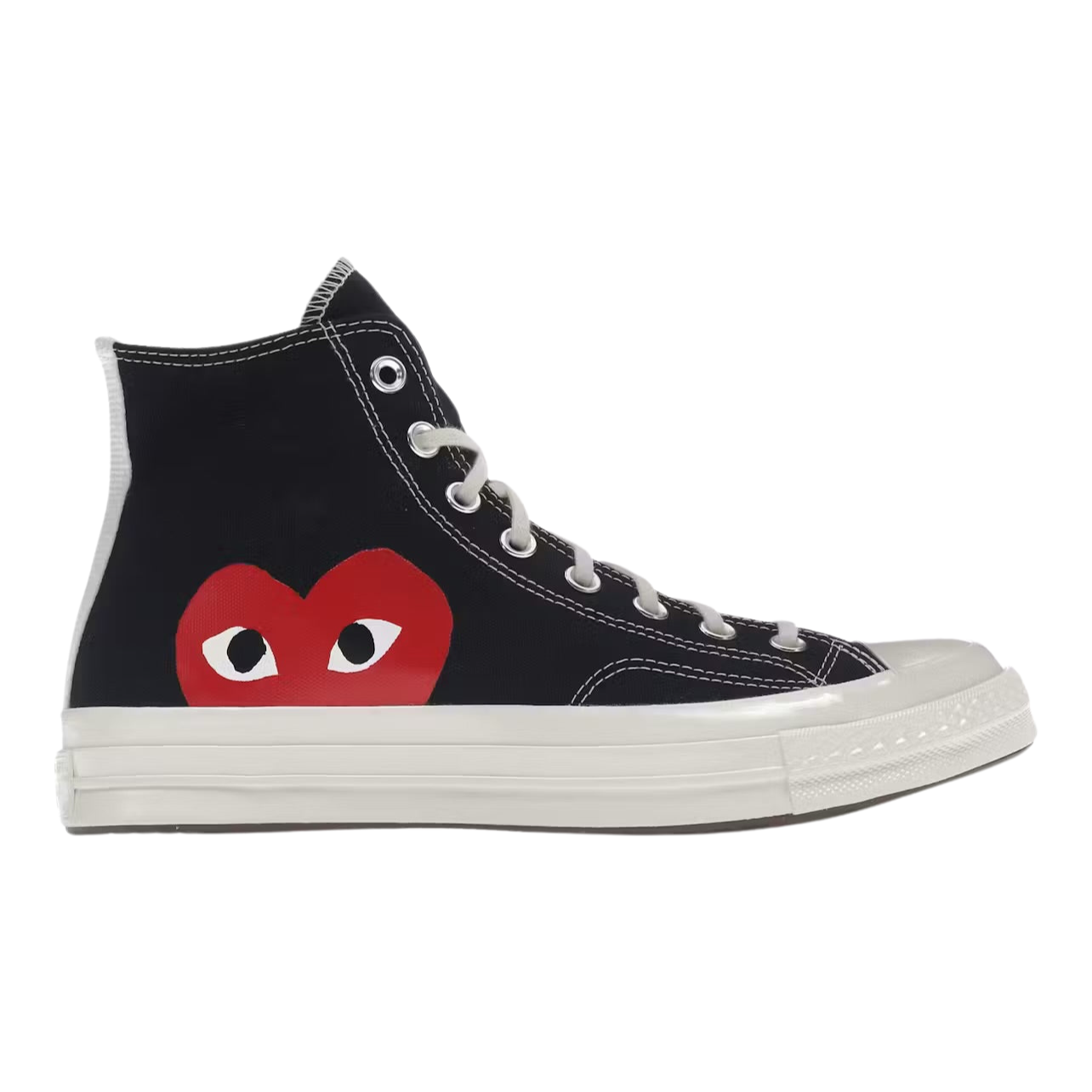 2_87b853fb-43bc-43ad-890a-40e37441c8e7.png Converse Chuck Taylor All Star 70 Hi Comme des Garcons PLAY Black - Image 1