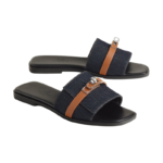 Hermès Giulia sandal 'Bleu Brut / Naturel' - Image 2