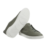 Zegna Triple Stitch Suede Sneakers - Image 3