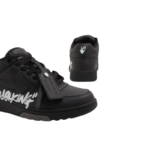 OFF-WHITE Out Of Office OOO For Walking Low Tops – Black White - Image 5