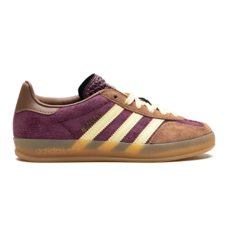 Untitled-design-2025-02-08T215112.067.png Adidas Gazelle Indoor – Maroon Almost Yellow - Image 1