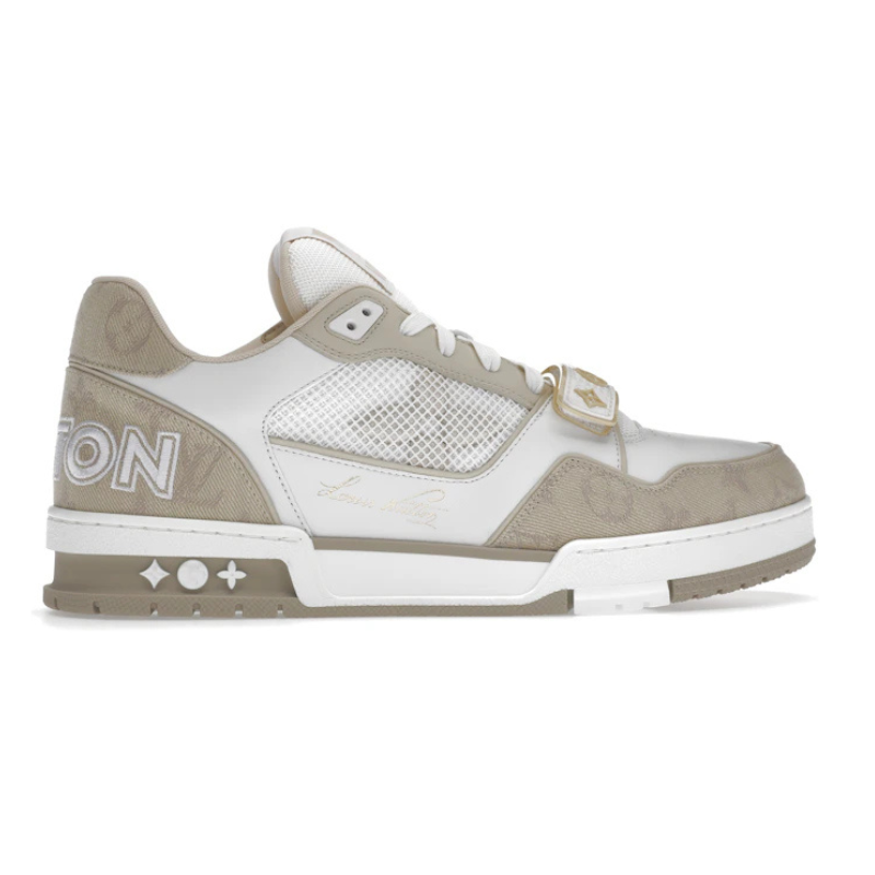 Untitled-design-2025-02-25T004236.740.png Louis Vuitton Trainer – Beige White - Image 1