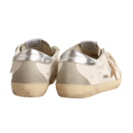Golden Goose Super-Star – White Ice Gray Gold Glitter - Image 3