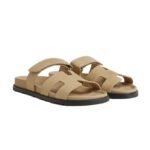 Hermes Chypre Sandal Beige Suede - Image 2