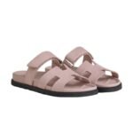 Hermes Chypre Sandal – Pink Suede - Image 2