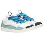 Lanvin Leather Curb – White Blue - Image 2