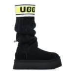 UGG Classic Sweater Letter Boot – Black - Image 2