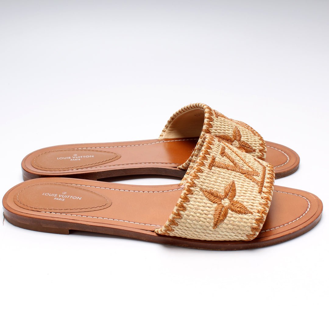 IMG_6865 Louis Vuitton Canvas Sandals Naturale - Image 1