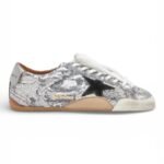 Golden goose true star silver glitter black star