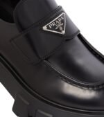 Prada Monolith  Black Brushed Leather - Image 4