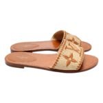 Louis Vuitton  Canvas Sandals Naturale - Image 4