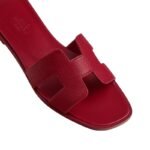 Hermes Oran Sandals Burgundy - Image 2