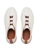 ZEGNA Deerskin Triple Stitch Off White/Brown - Image 3