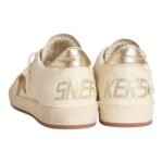 Golden Goose Women’s Ball Star in white leather with crystal star and metallic heel tab - Image 3