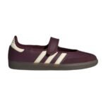 Adidas Originals Samba Jane shoes in maroon and cream white