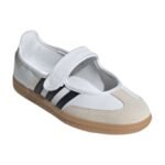 Adidas Samba Jane shoes in white with a black and gum - Image 2