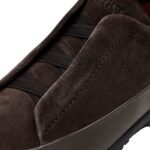 ZEGNA Triple Stitc Monte sneakers in coffee brown - Image 3