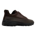 ZEGNA Triple Stitc Monte sneakers in coffee brown - Image 4