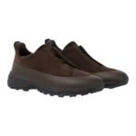 ZEGNA Triple Stitc Monte sneakers in coffee brown
