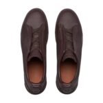 Zegna Triple Stitch slip-on sneakers crafted from dark burgundy - Image 3