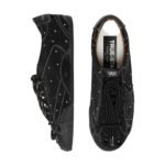 Golden Goose True-Star sneakers featuring a black suede upper adorned with Swarovski crystals - Image 3