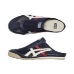 Onitsuka MEXICO 66 SABOT features a breathable mesh upper in an iron navy - Image 5