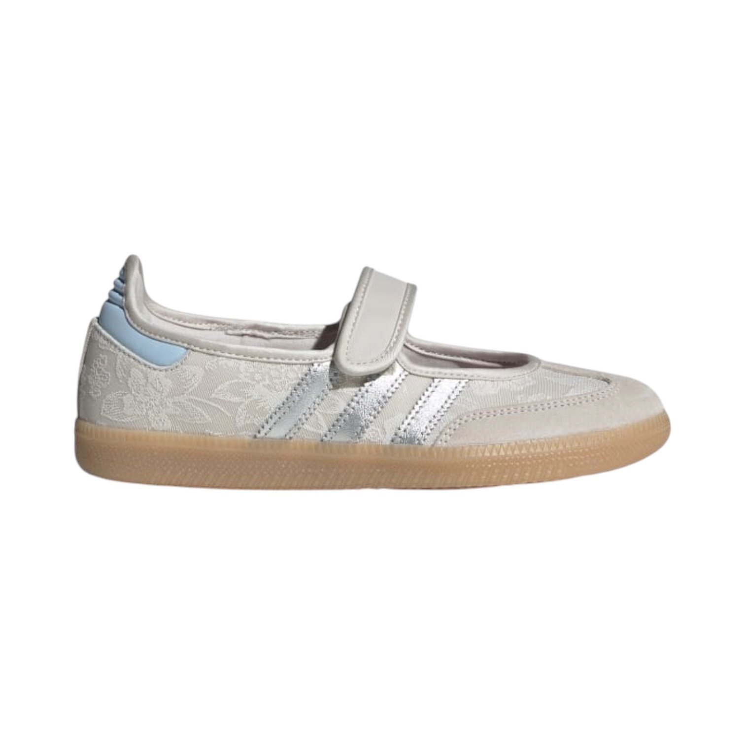 Photoroom_20260624_041820 Adidas Originals Liberty London Samba Jane Shoes featuring a unique floral upper and velcro strap - Image 1