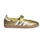 Adidas Samba Jane Shoes in a metallic gold