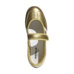 Adidas Samba Jane Shoes in a metallic gold - Image 3