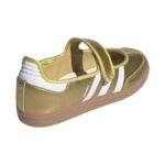 Adidas Samba Jane Shoes in a metallic gold - Image 5