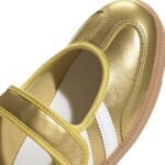 Adidas Samba Jane Shoes in a metallic gold - Image 7