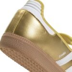 Adidas Samba Jane Shoes in a metallic gold - Image 8