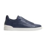 ZEGNA triple stitch leather sneakers
