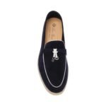 Loro Piana Summer Charms Walk Loafers in navy blue - Image 3