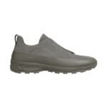 Zegna GREY SUEDE AND LEATHER TRIPLE STITCH MONTE
