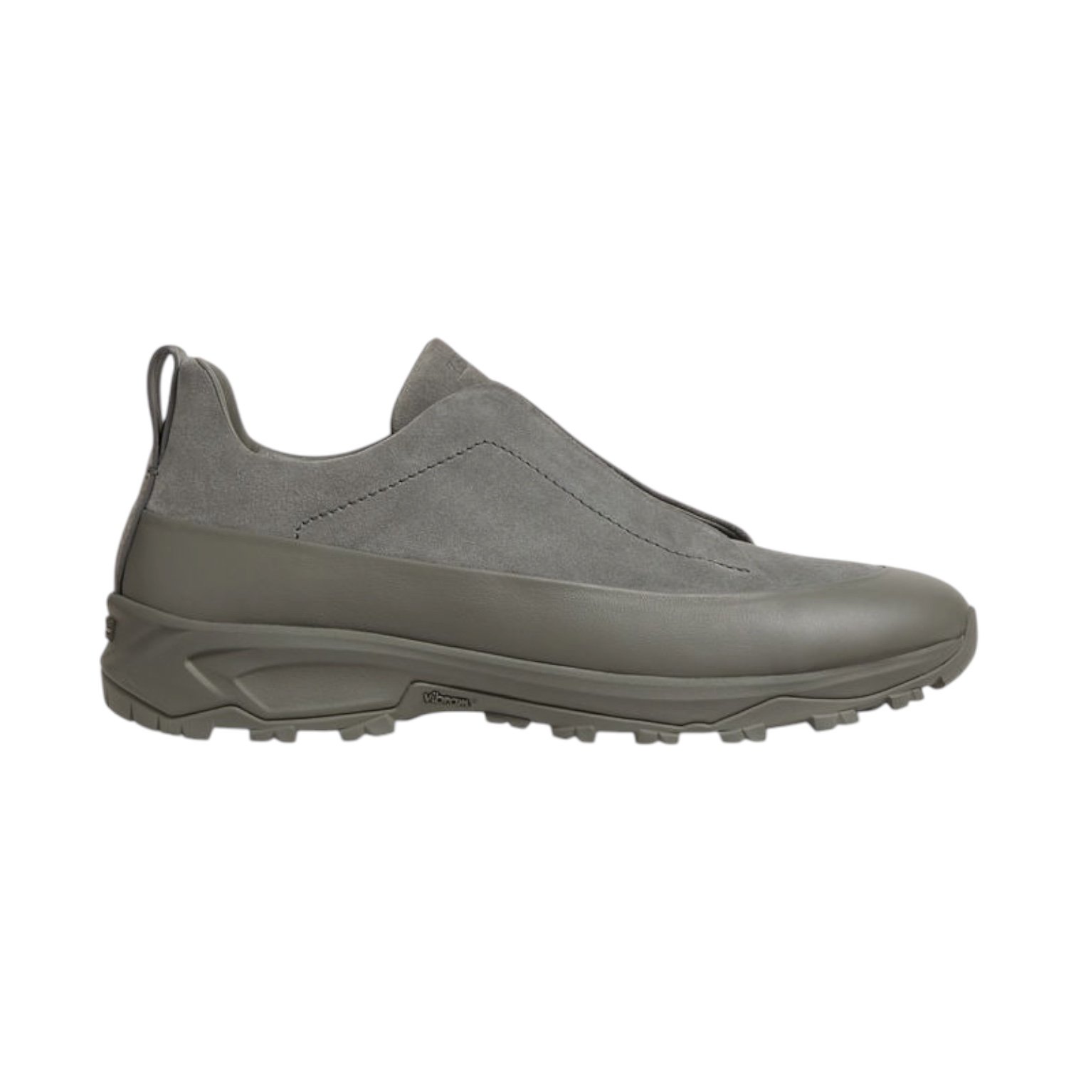 Photoroom_20260708_045530 Zegna GREY SUEDE AND LEATHER TRIPLE STITCH MONTE - Image 1