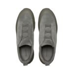 Zegna GREY SUEDE AND LEATHER TRIPLE STITCH MONTE - Image 4