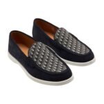 Dior Granville Loafer in’ navy blue’ SUEDE - Image 2