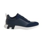 Hermès Bouncing Sneakers in a deep blue leather