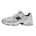 New Balance 740 White Silver Metallic Navy - Image 2