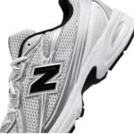 New Balance 740 White Silver Metallic Navy - Image 3