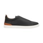 BLACK DEERSKIN TRIPLE STITCH™ SNEAKERS Black