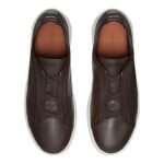 Zegna Triple Stitch leather sneakers WHITE TRIPLE STITCH - Image 3