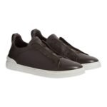 Zegna Triple Stitch leather sneakers WHITE TRIPLE STITCH - Image 2