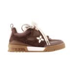 Louis Vuitton Skate Sneakers in a brown suede calf leather