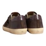 Golden Goose Super-Star LTD in brown nubuck with suede star and purple leather heel tab (men) - Image 4