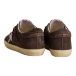 Golden Goose Super-Star in brown suede with silver glitter star(Women's) - Image 4