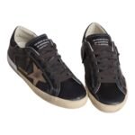 Golden Goose in black glitter with cream star and suede inserts - Image 2