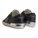 Golden Goose in black glitter with cream star and suede inserts - Image 3