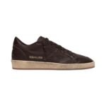 Golden Goose Ball Star in dark brown leather with tone-on-tone leather star(men)